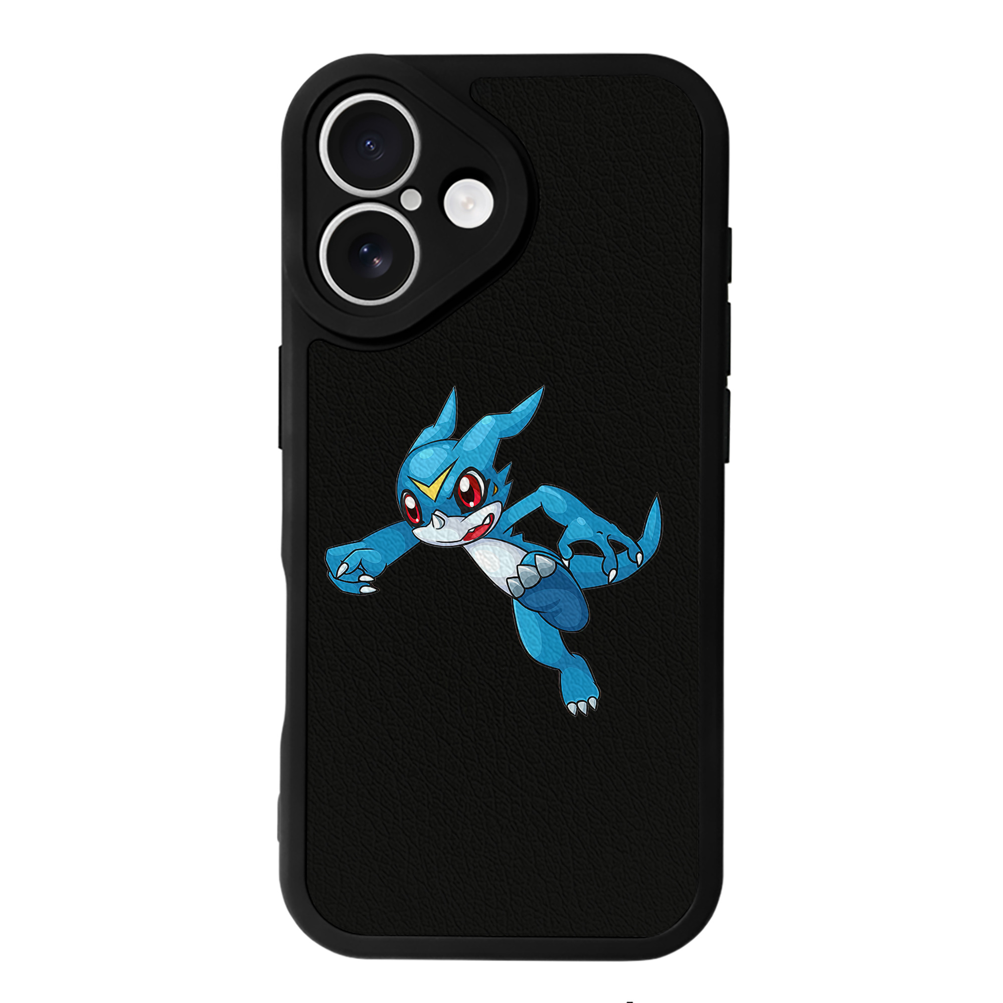 （画像用） Digimon デジタルモンスター/デジモン 【iPhone 16シリーズ対応】シリコンスマホケース（レザー調） 材質：シリコン
